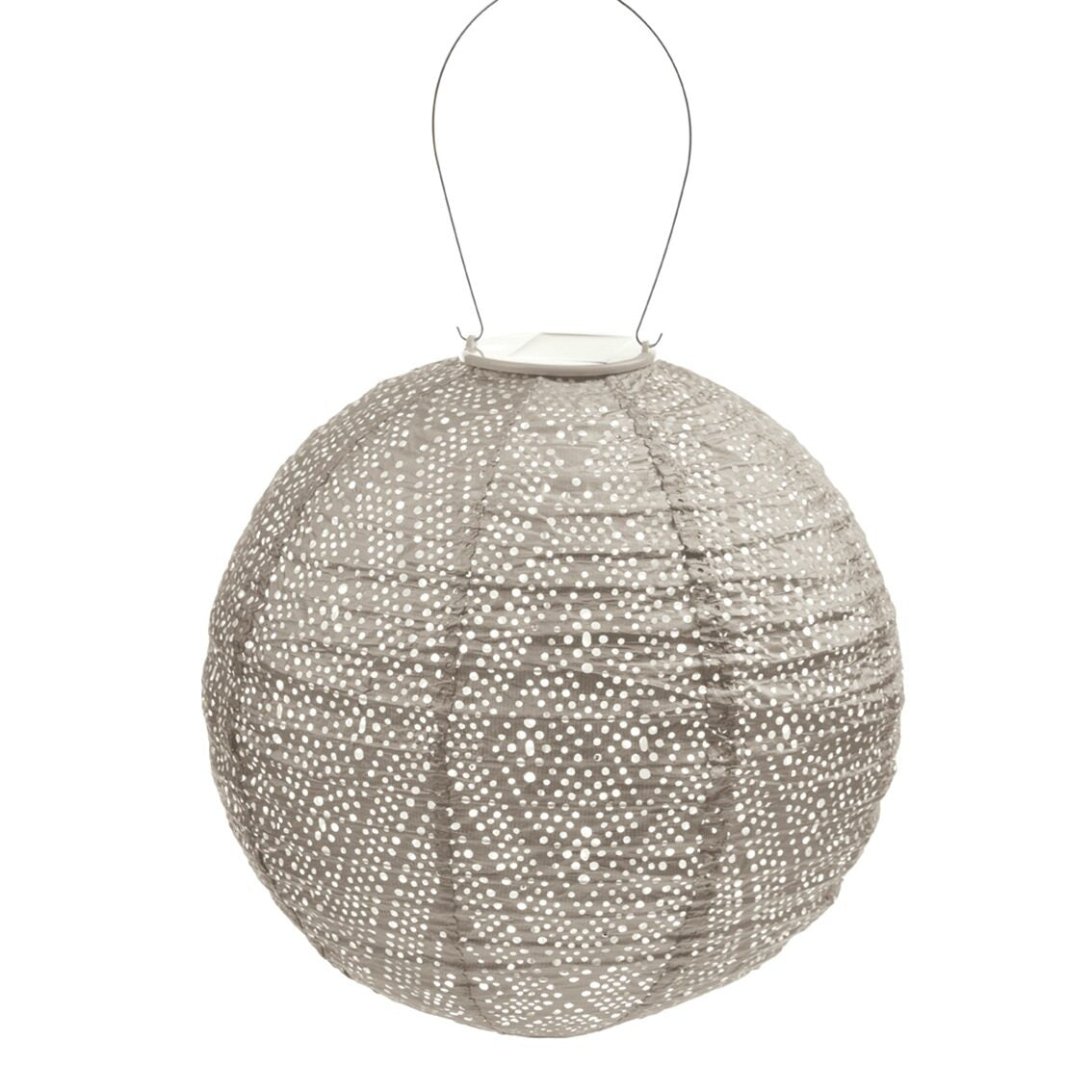 Solar Lampion Ikat Light Taupe