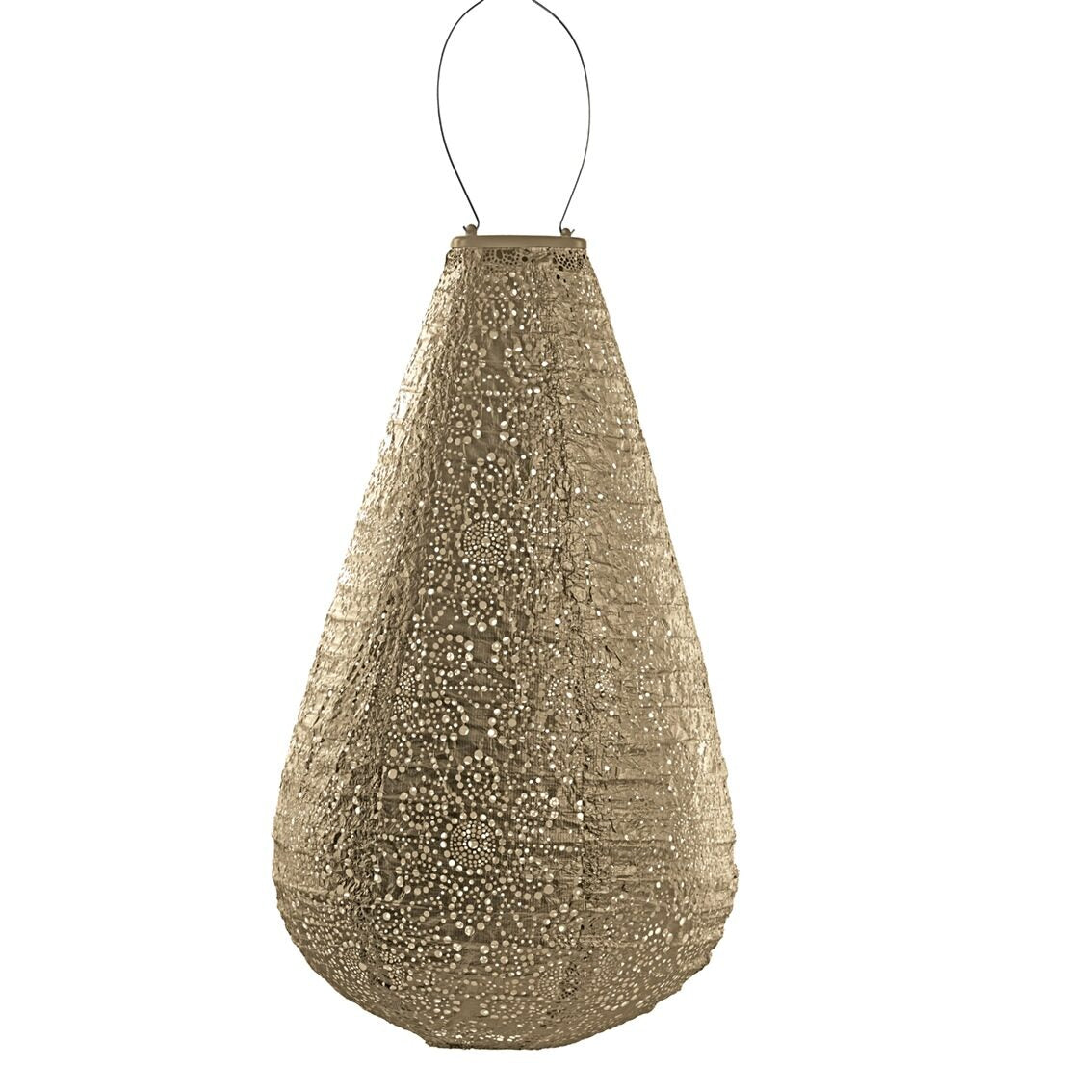Solar Lampion Drop Fiore Gold