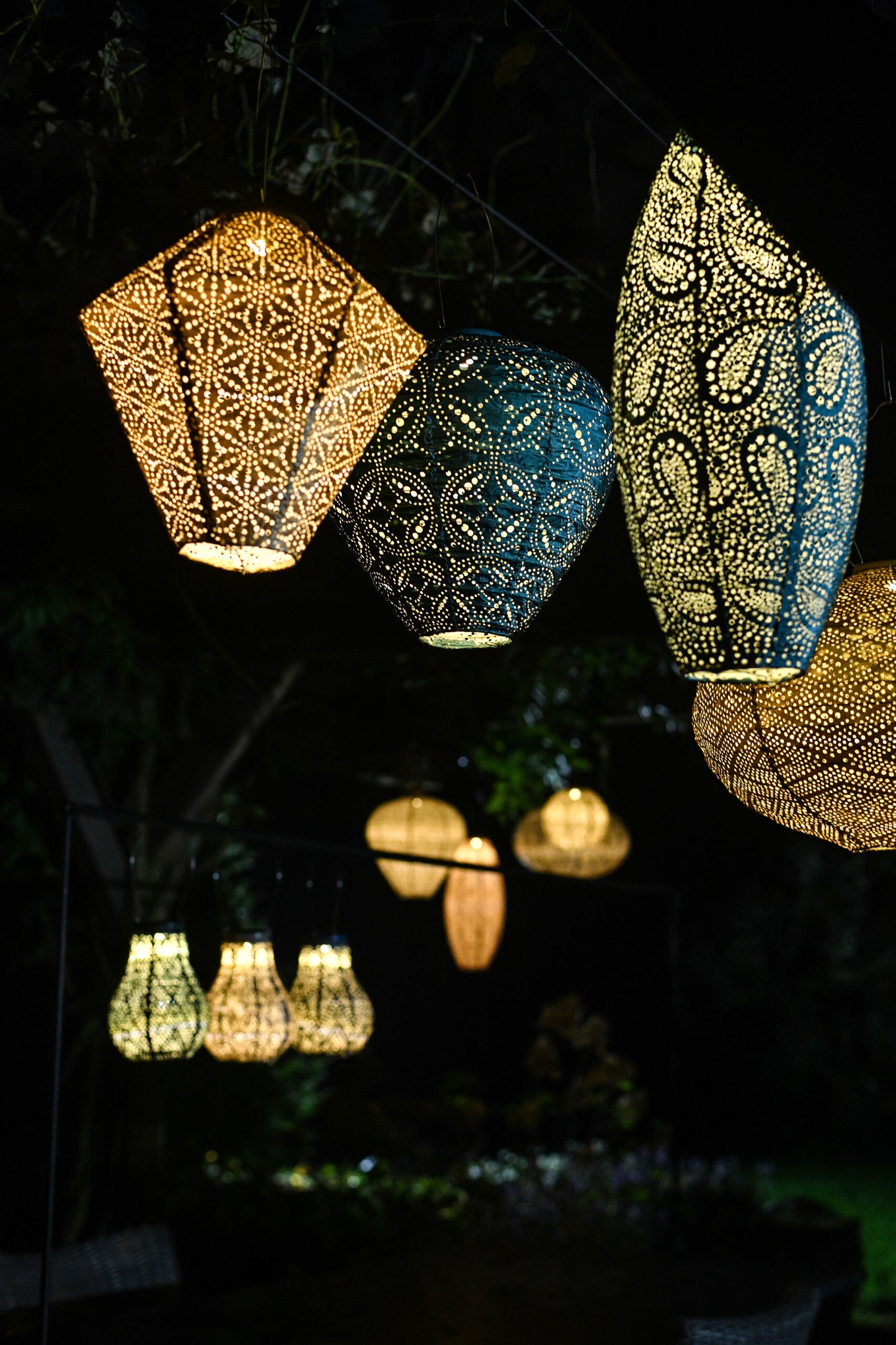Solar Lampion Marrakesh Light taupe - 30