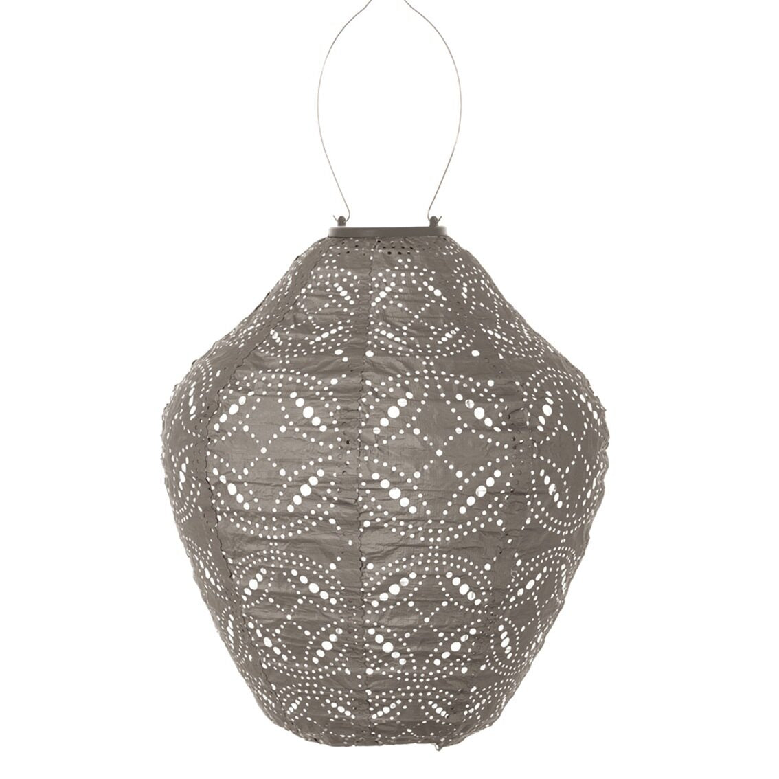 Solar Lampion Mandela Taupe