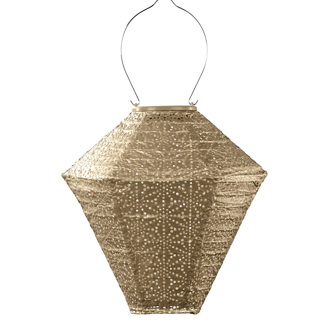 Solar Lampion Sashiko Gold