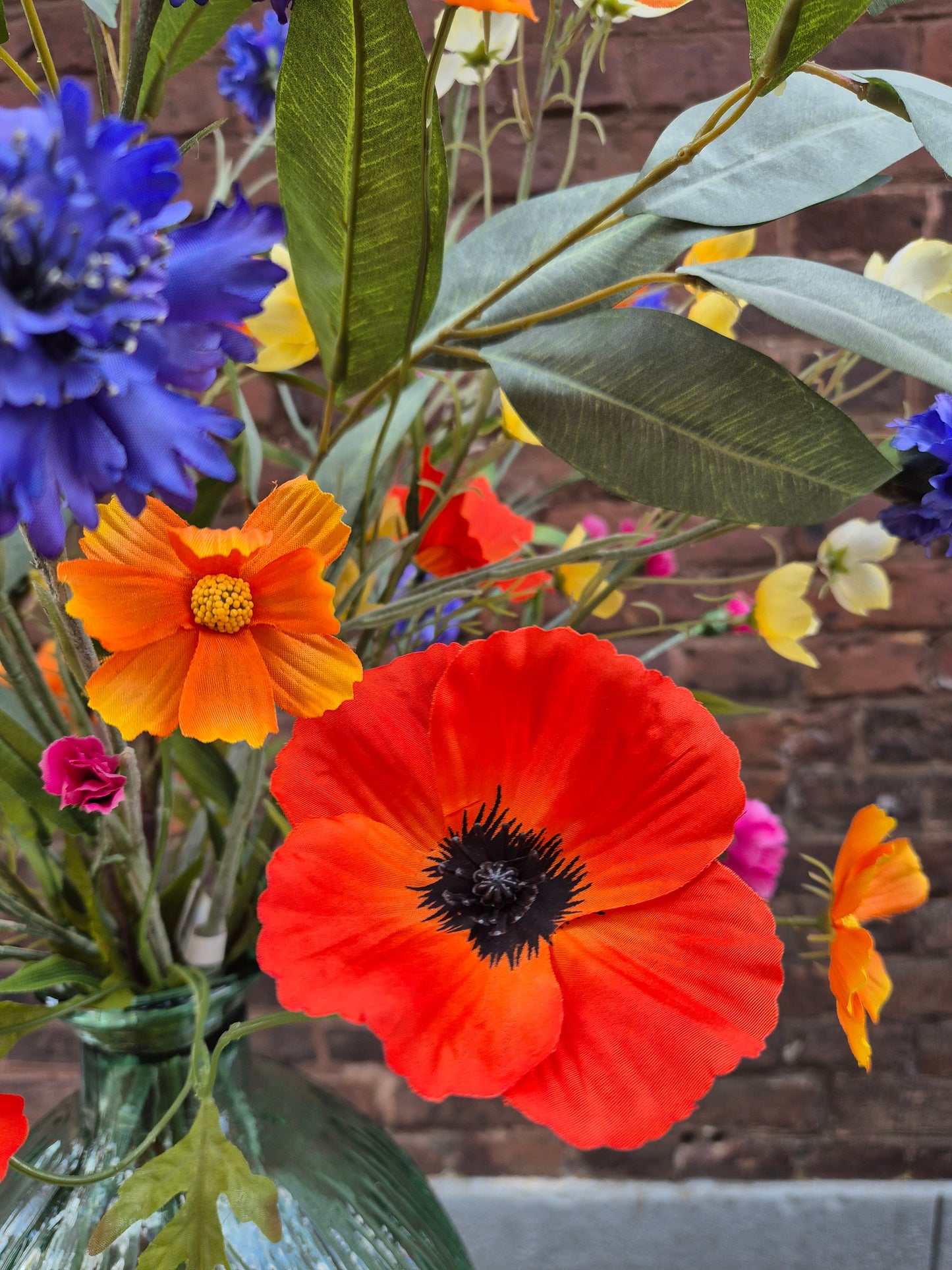 Klaproos zijden bloem