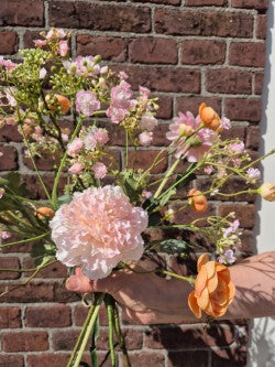 Zijden bloemen boeket Fleur