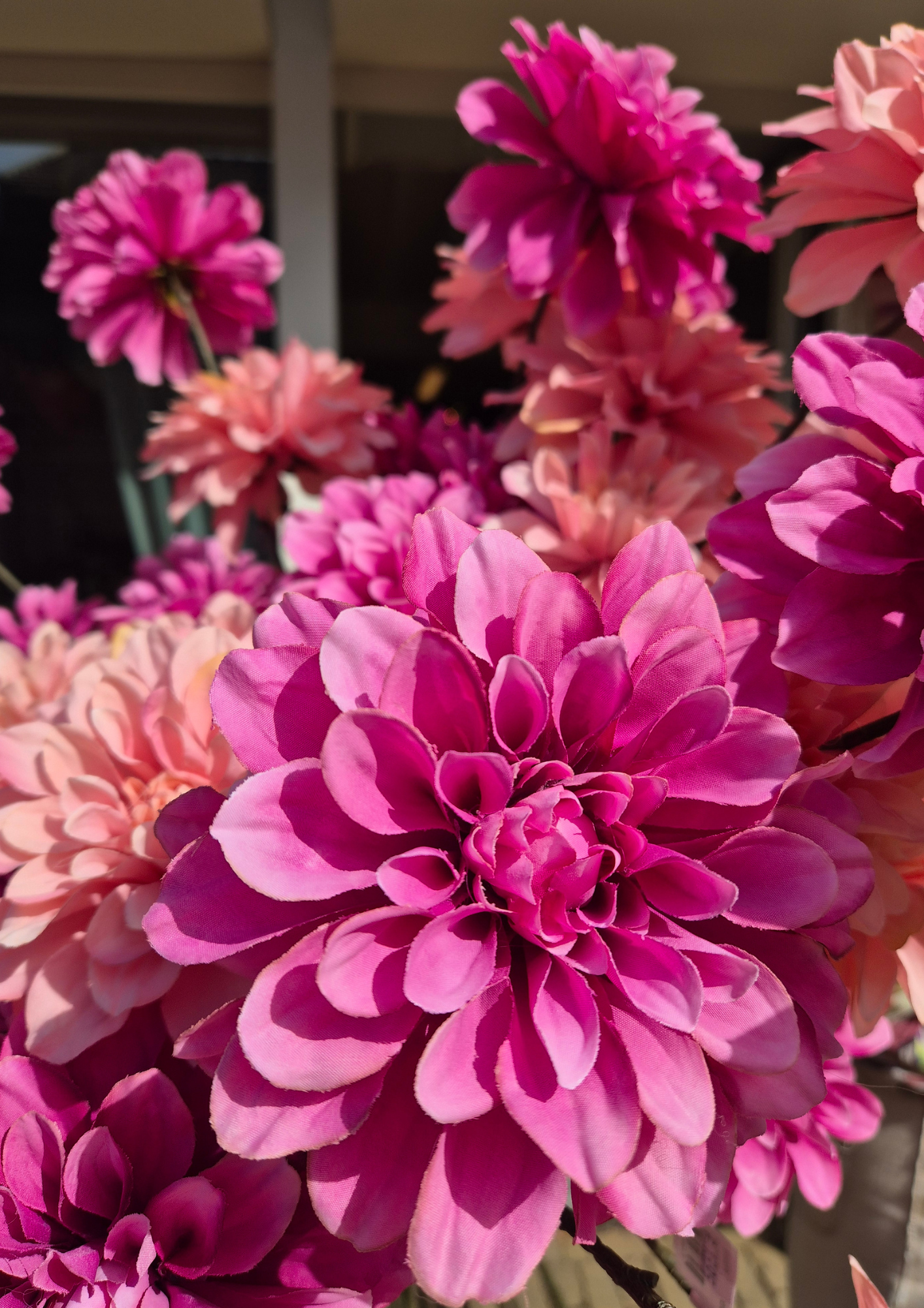 Dahlia zijden bloem