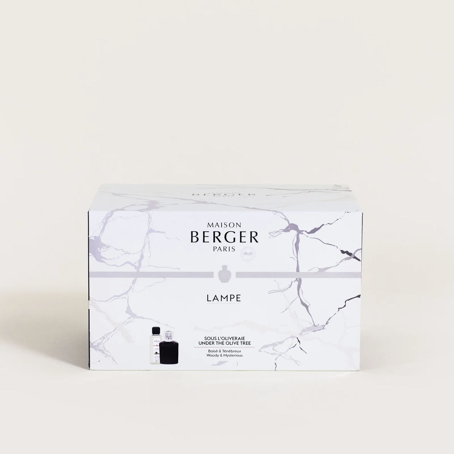 Lampe Berger Giftset Alpha Prune Scandale met Sous l'Oliveraie