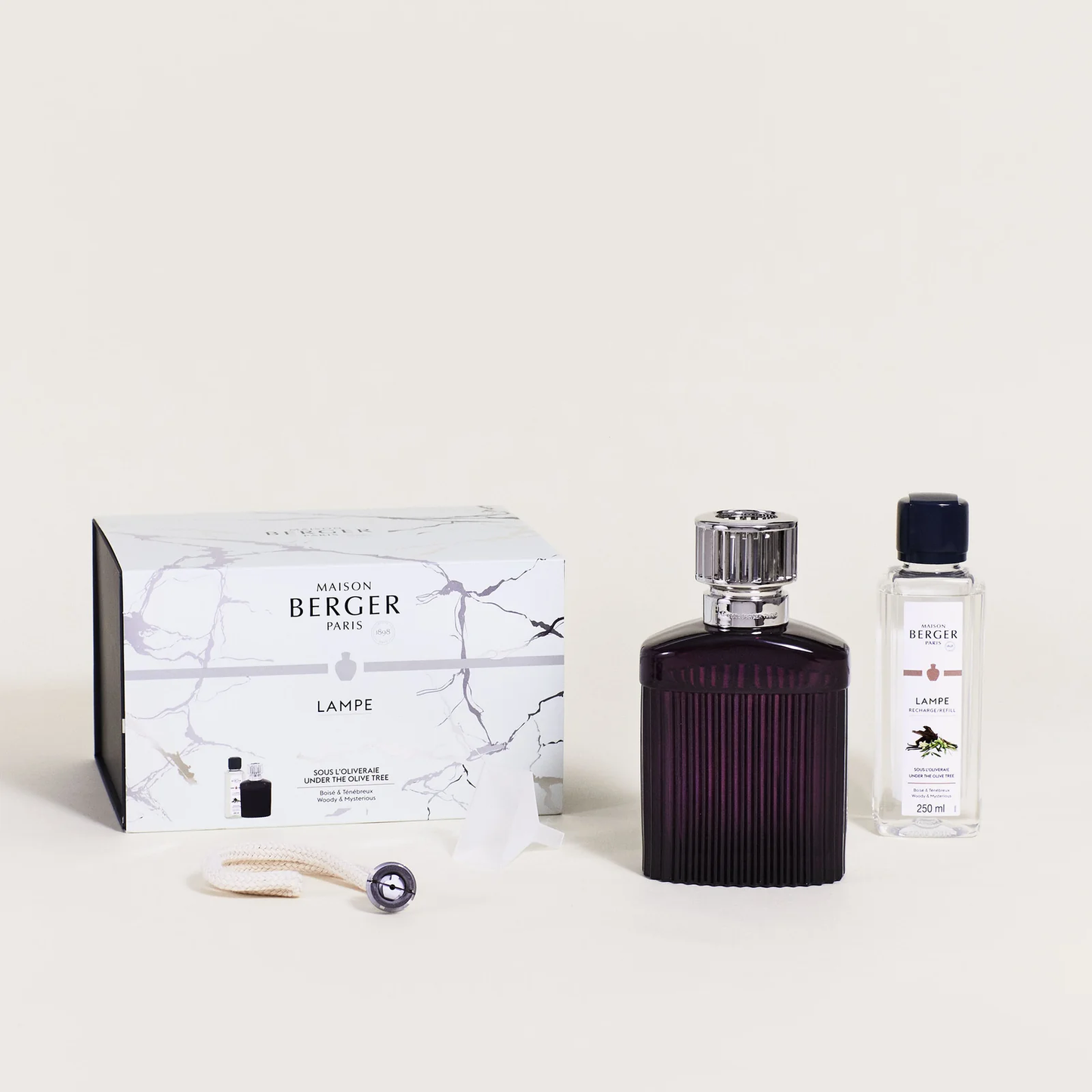 Lampe Berger Giftset Alpha Prune Scandale met Sous l'Oliveraie