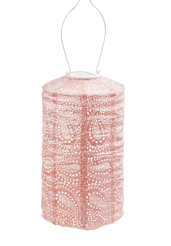 Solar lampion Paisley pink
