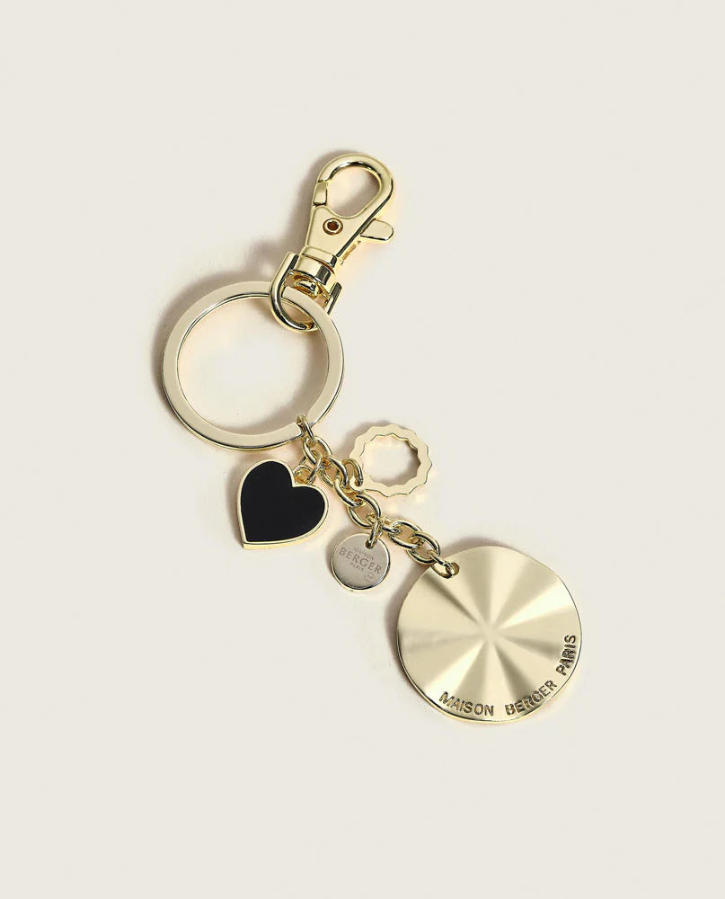 Giftset autodiffuser & sleutelhanger Ophélia goud