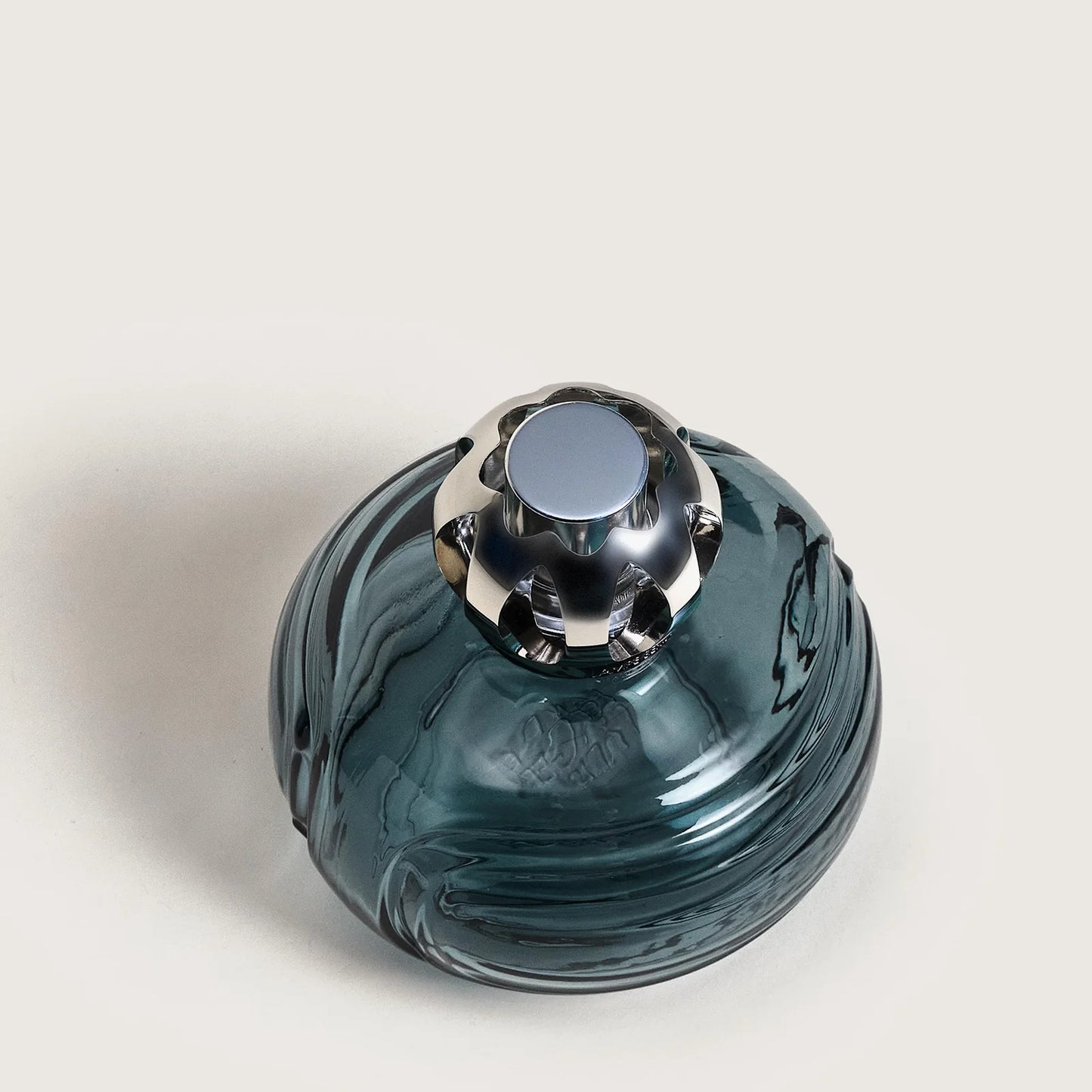 Lampe Berger Enigma blauw zilveren dop