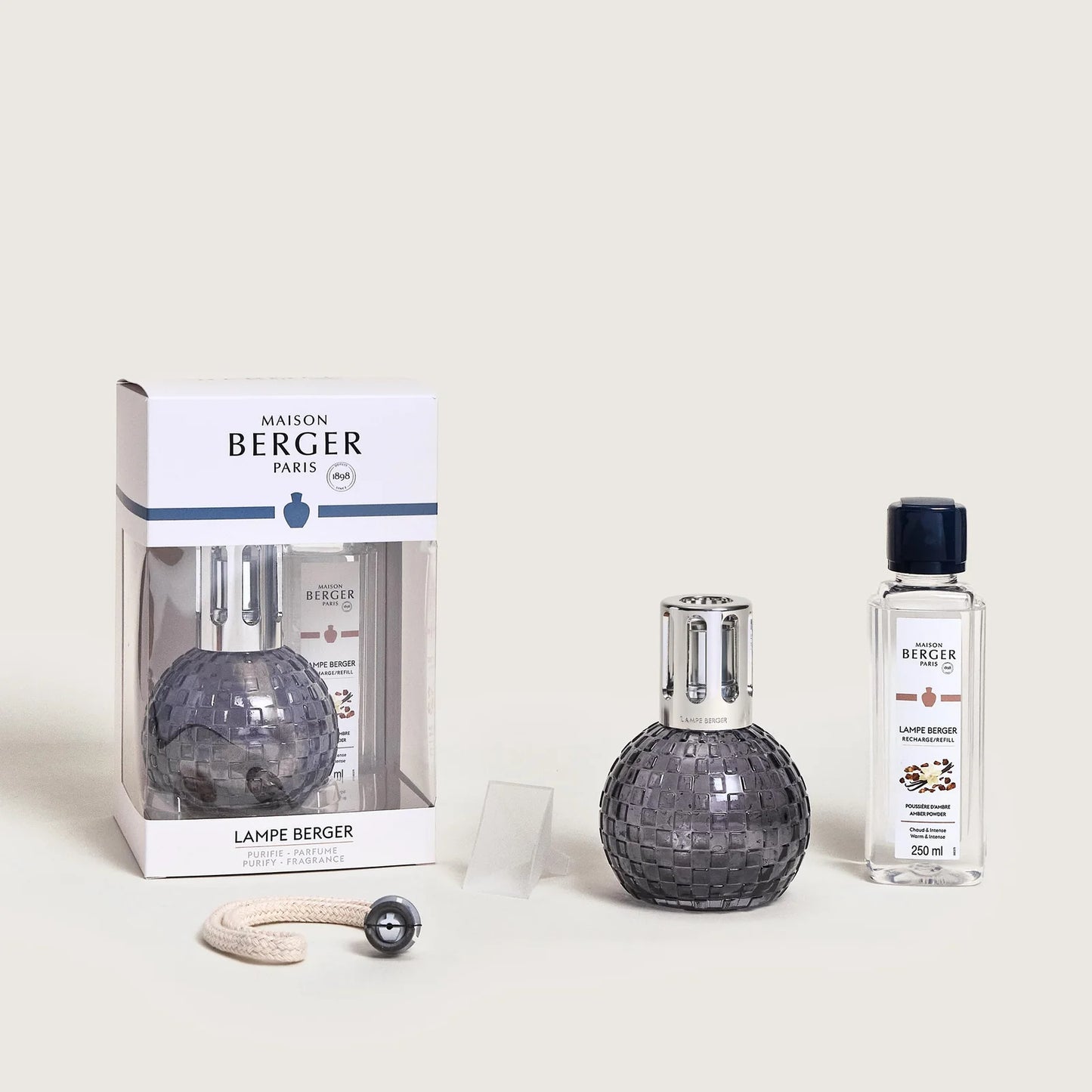 Lampe Berger giftset Disco - grise