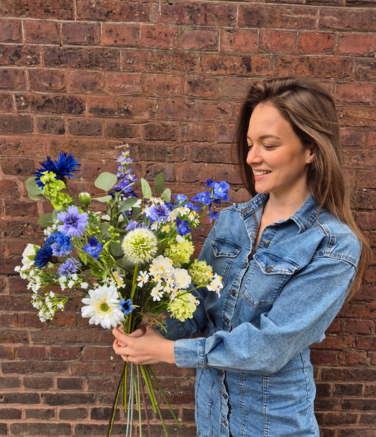 Zijden bloemen boeket Olivia