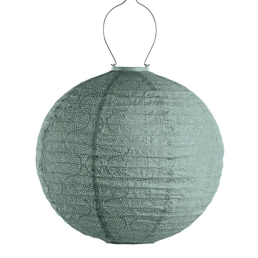 Solar Lampion Round Tigres Sage Green
