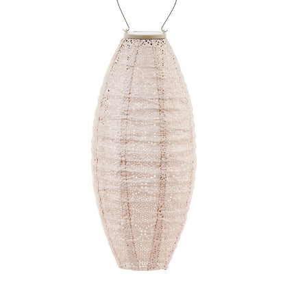 Solar lampion Long oval soft blush