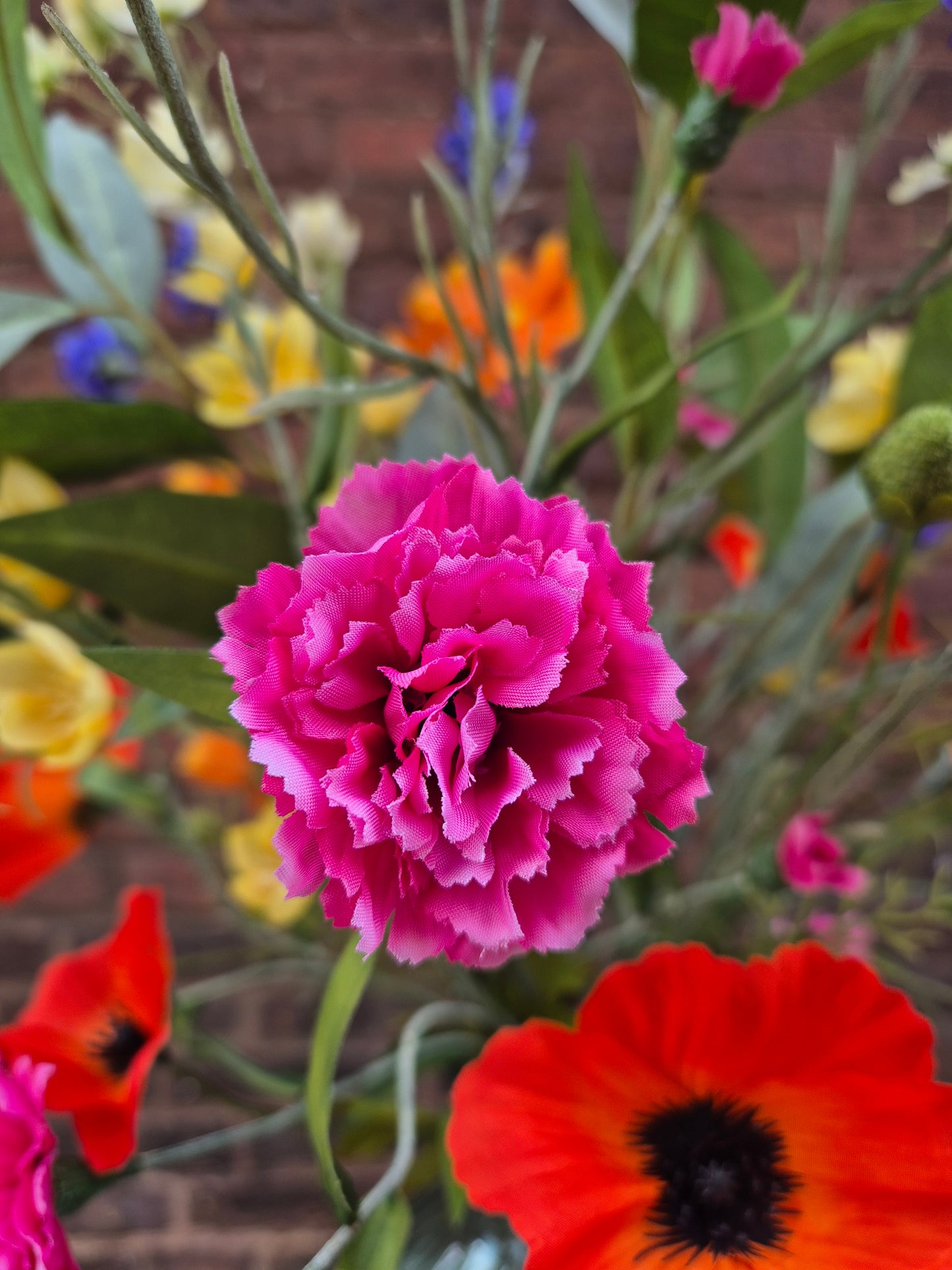 Zijden bloemen boeket Louise