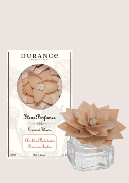 Houten geurbloem in glas Durance
