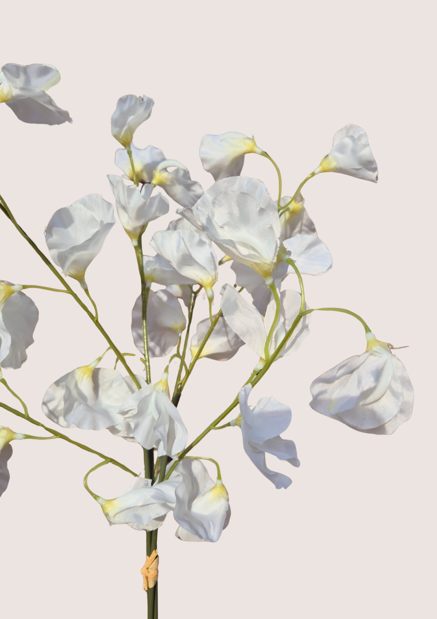Kunstbloemen Lathyrus wit bosje