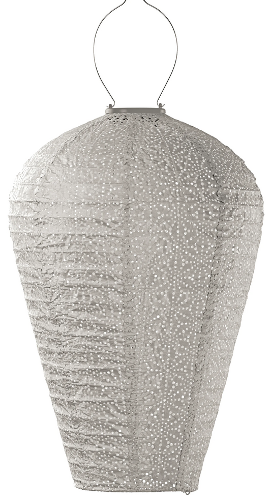 Solar Lampion Balloon XL Sashiko Light Taupe