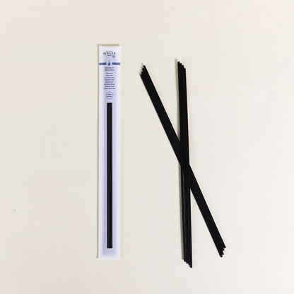 Set van 8 zwarte sticks 30cm