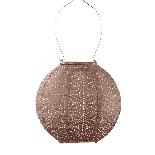 Solar lampion round 20 sashiko mocha mousse