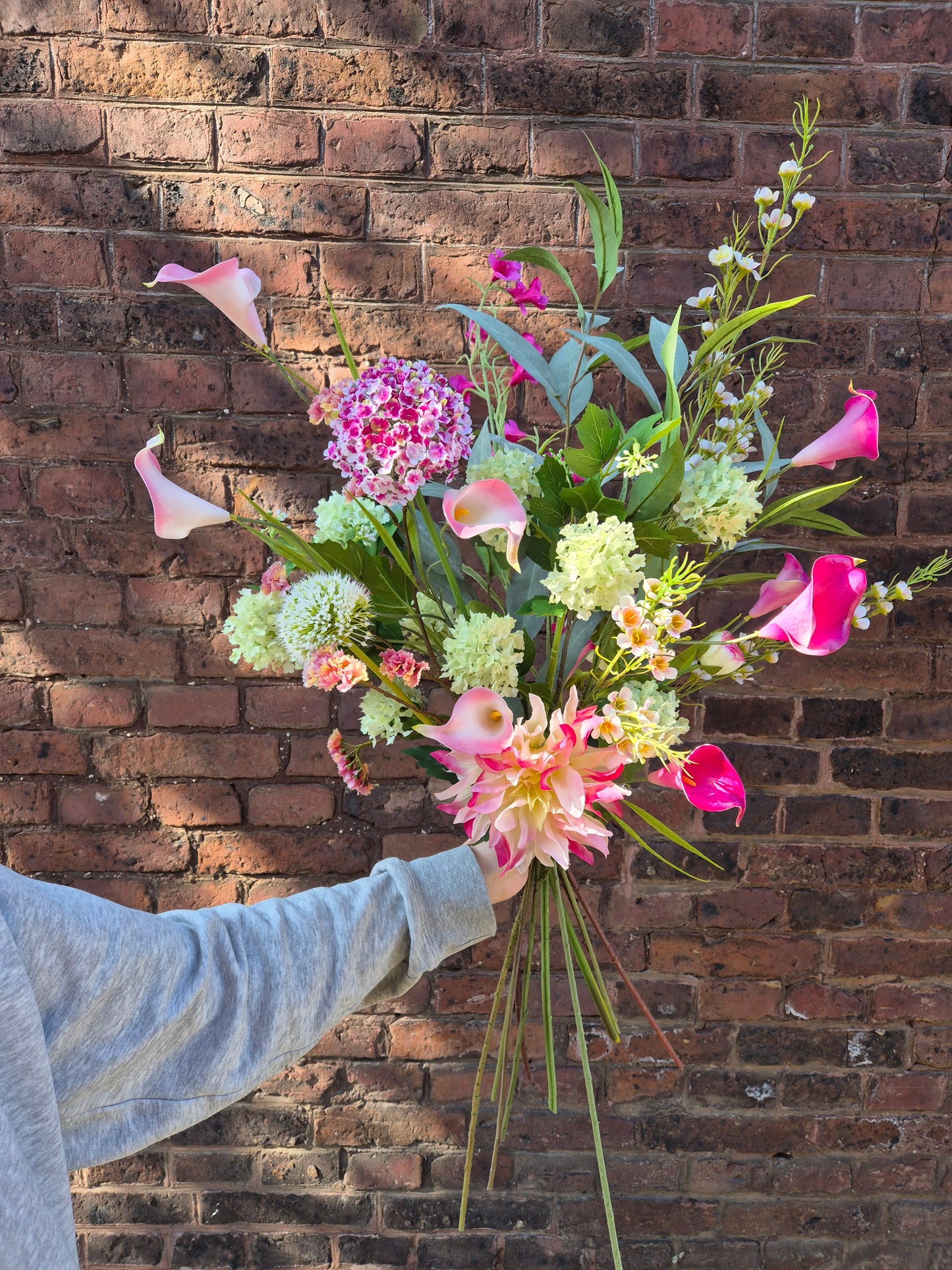 Zijden bloemen boeket Mila