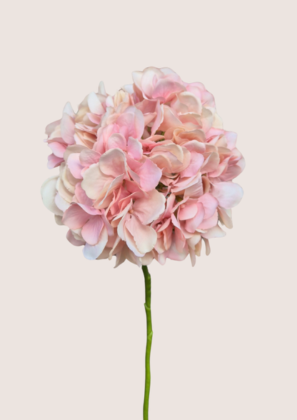 Zijden hortensia zacht roze