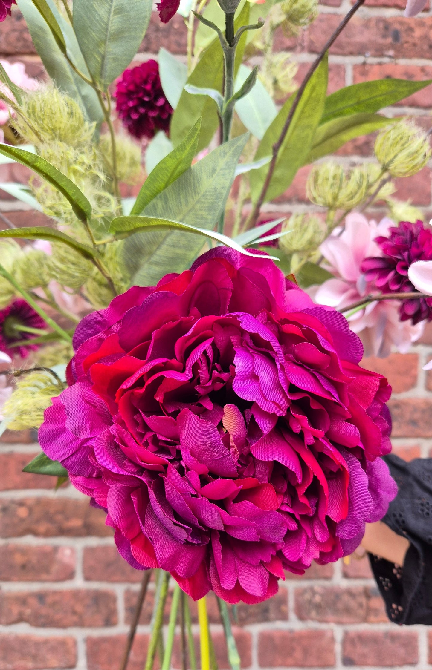Zijden bloemen boeket Anna