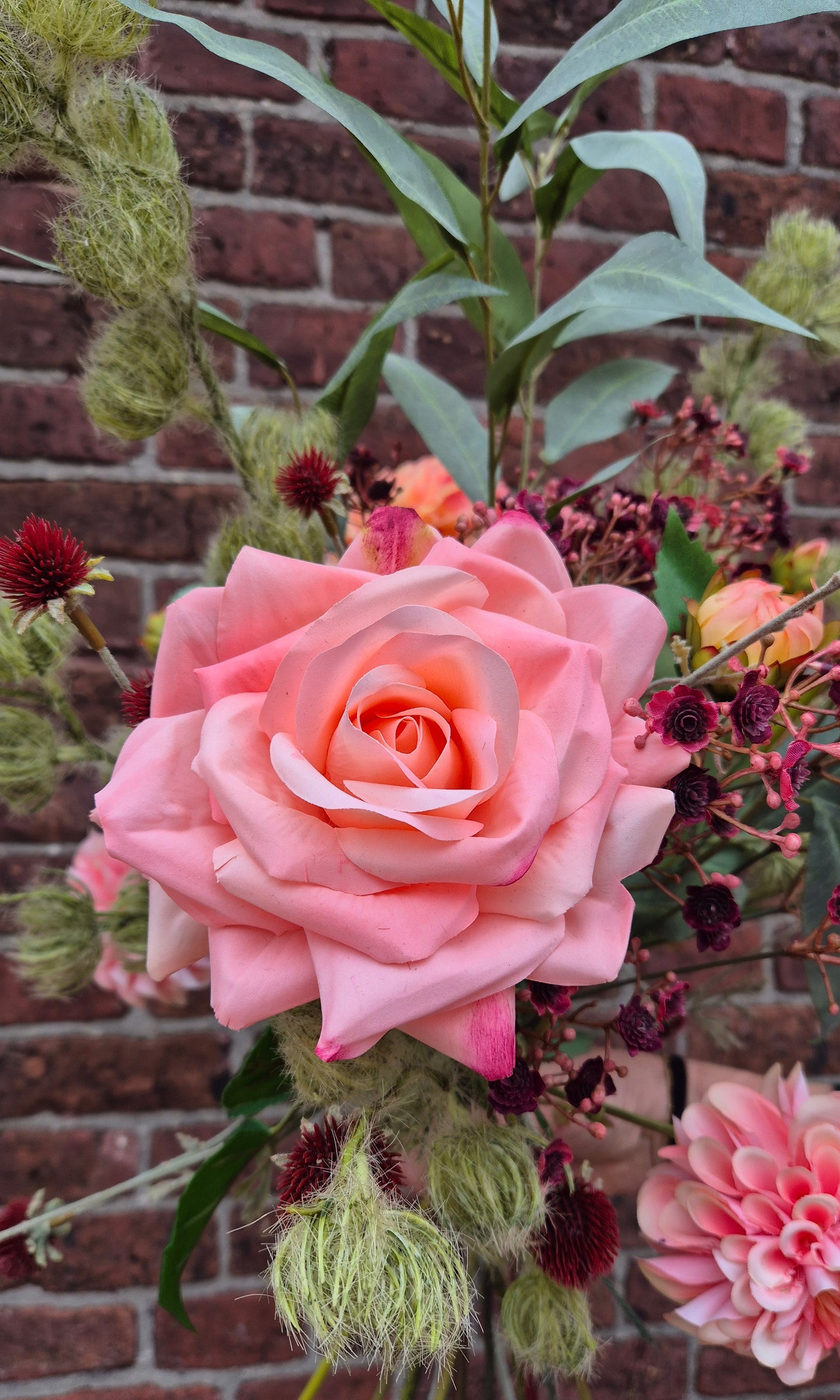 Zijden bloemen boeket Sem