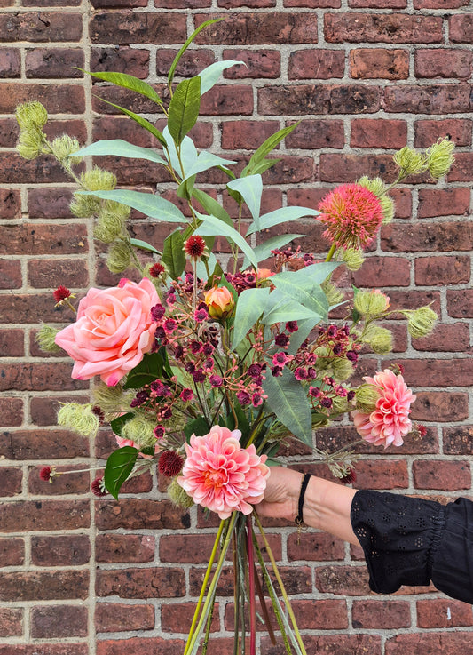 Zijden bloemen boeket Sem