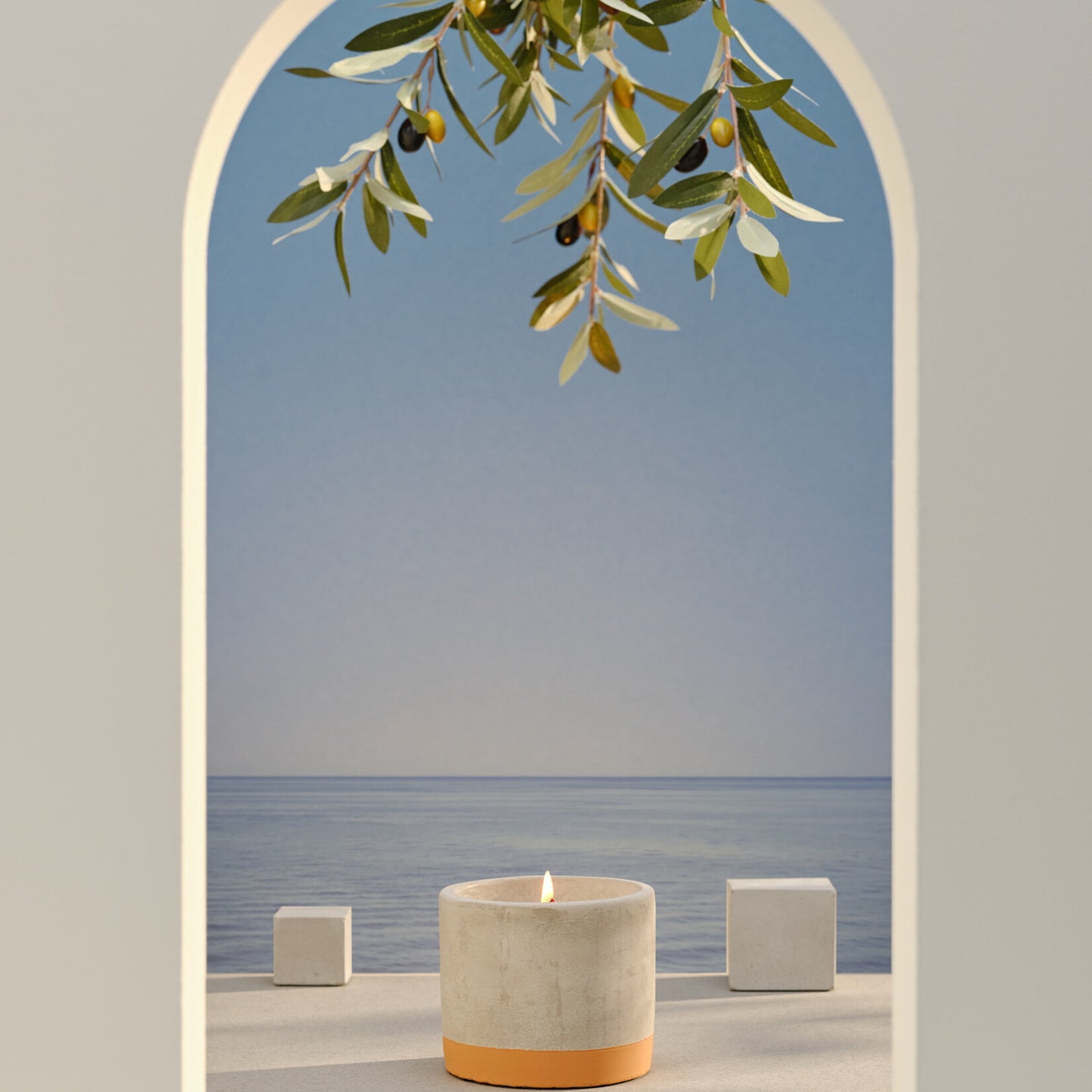 Citronella kaars orange