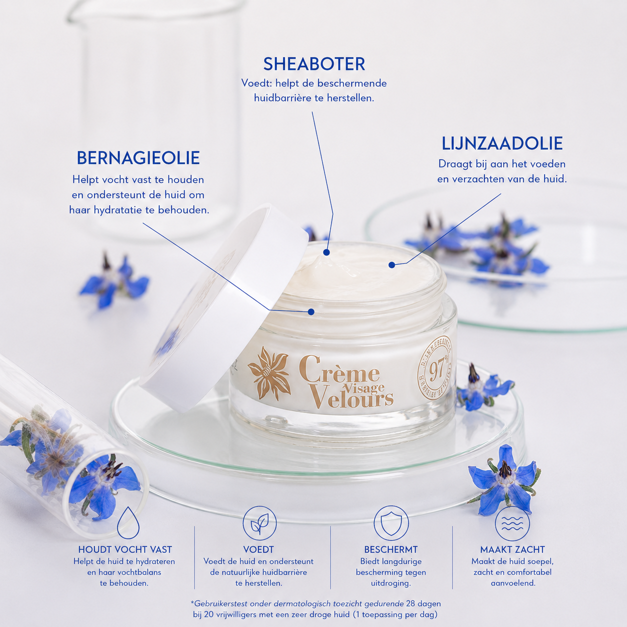 Durance Bourrache crème hydratante visage velours