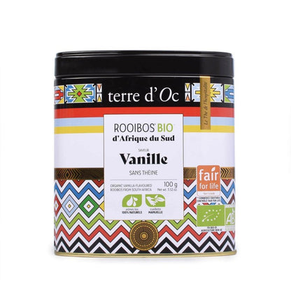 Biologische rooibos thee met vanille
