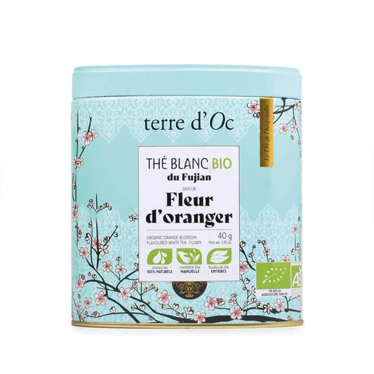 Biologische witte thee met Fleur d'Oranger