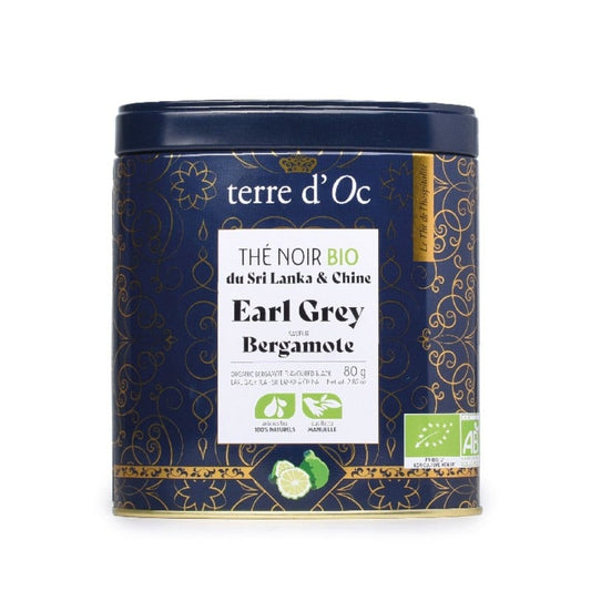Biologische zwarte thee met bergamot