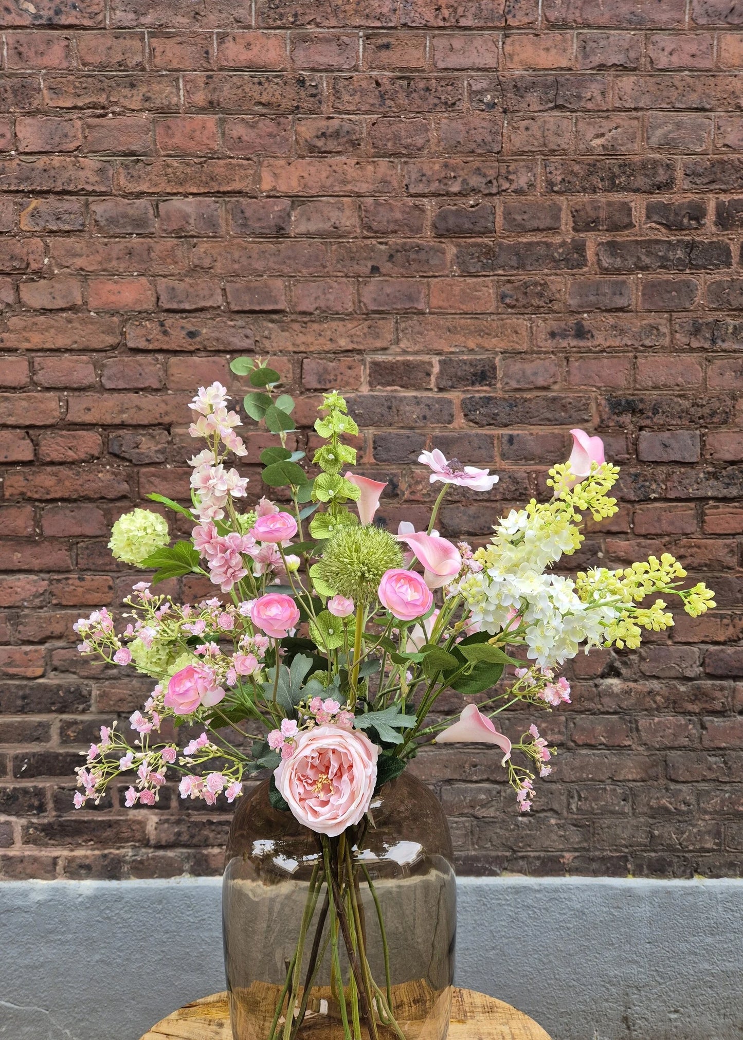 Zijden bloemen boeket Amber