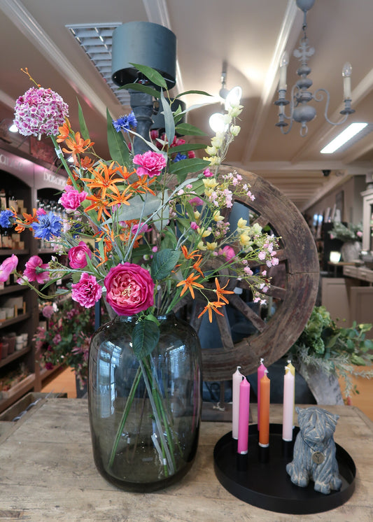 Zijden bloemen boeket Beau