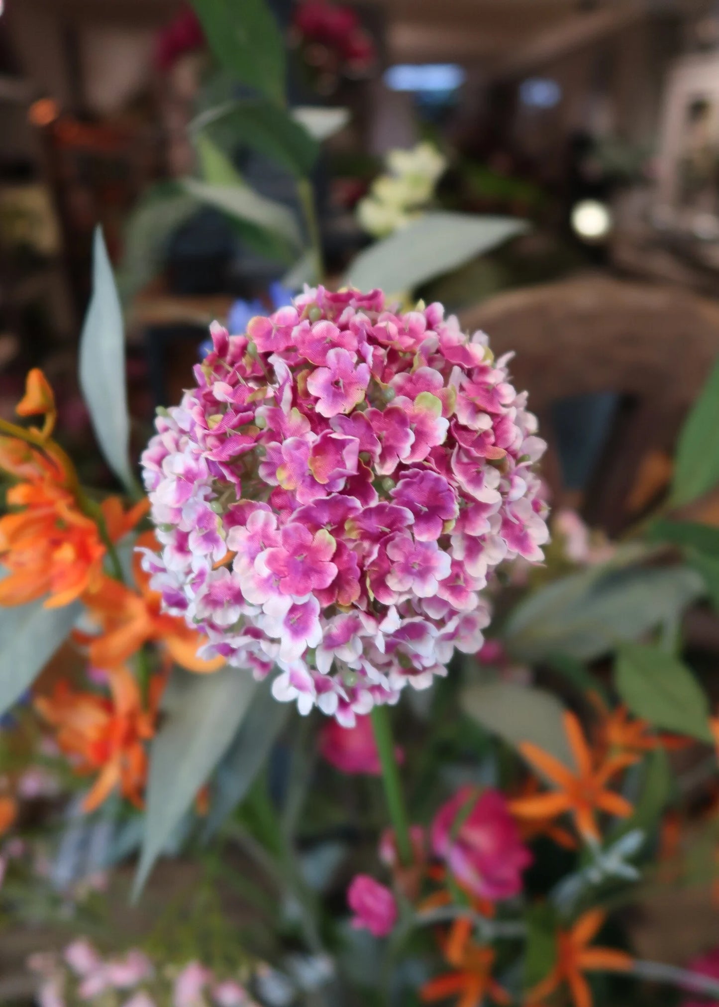 Zijden bloemen boeket Beau